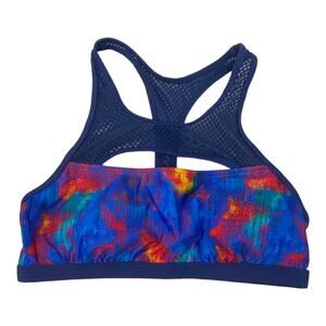 Title Nine Jane Bond Bikini Top In Blueberry Multi Women’s Size Medium NWT